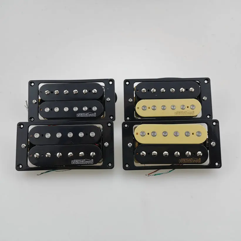 Wilkinson Pickups Ceramics Humbucker Electric Guitar Pickups 4C zebra / Black Set