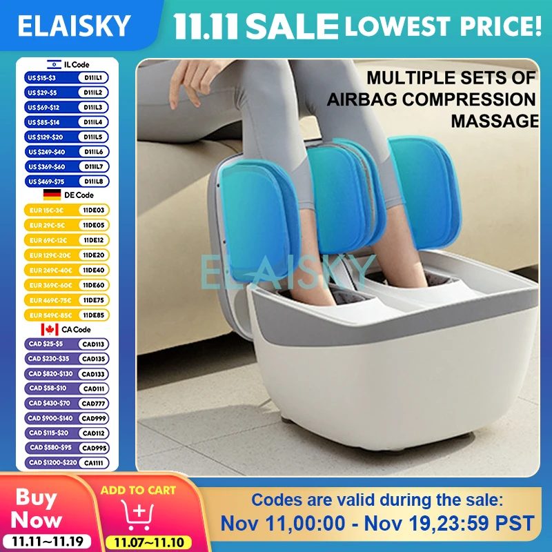 

Электрический массажер, полностью автоматический массажер для ног, интеграция ног, нагрев, многофункциональная машина для терапии ног, компресс-машина