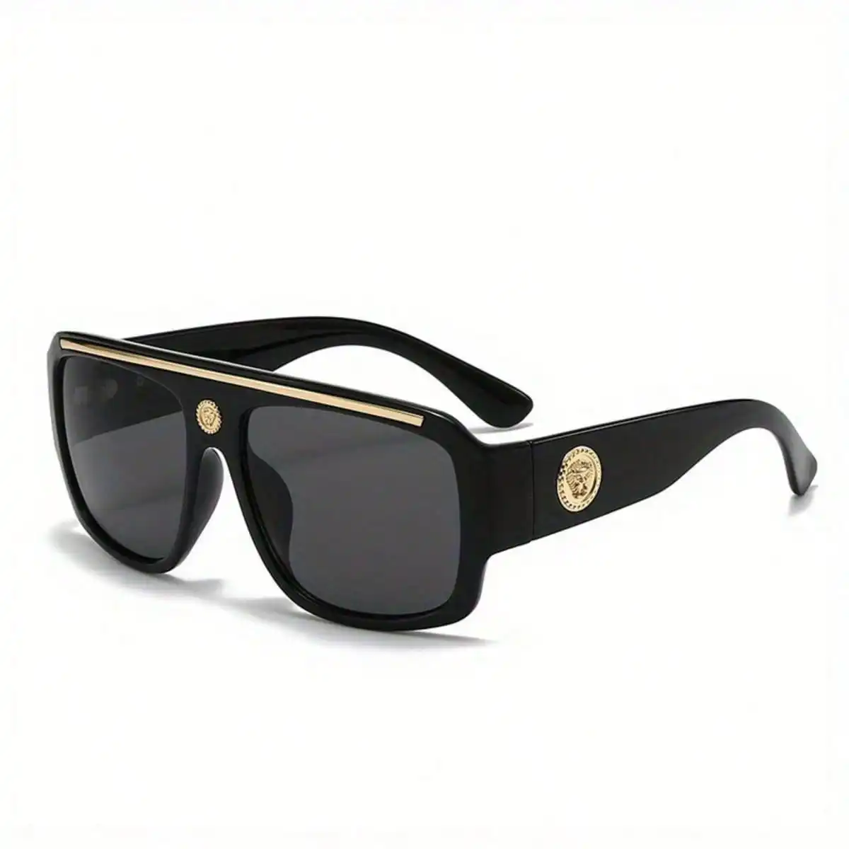 

1 Pcs/Set, Personalized Single-Bridge Pilot-Style Retro Oversized Sunglasses. Fashion-Forward, On- Sunglasses. Multiple Colors Available. Perfect For Daily Dates, Commuting, Street Style Outfits, Or As A Gift. Includes A Glasses Case.