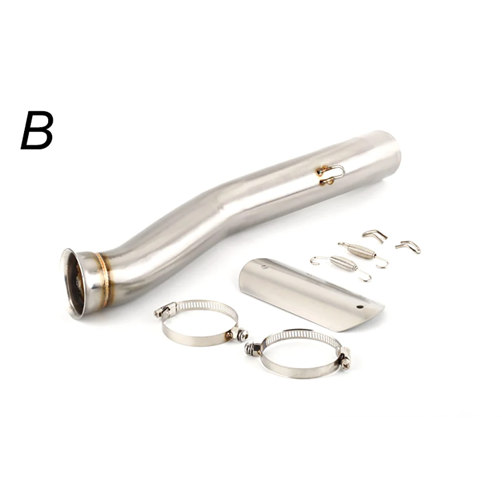 Motorcycle Escape Exhaust Modified 51mm interface Stainless Steel Middle Link Pipe For 790 Adventure / R 890 ADV
