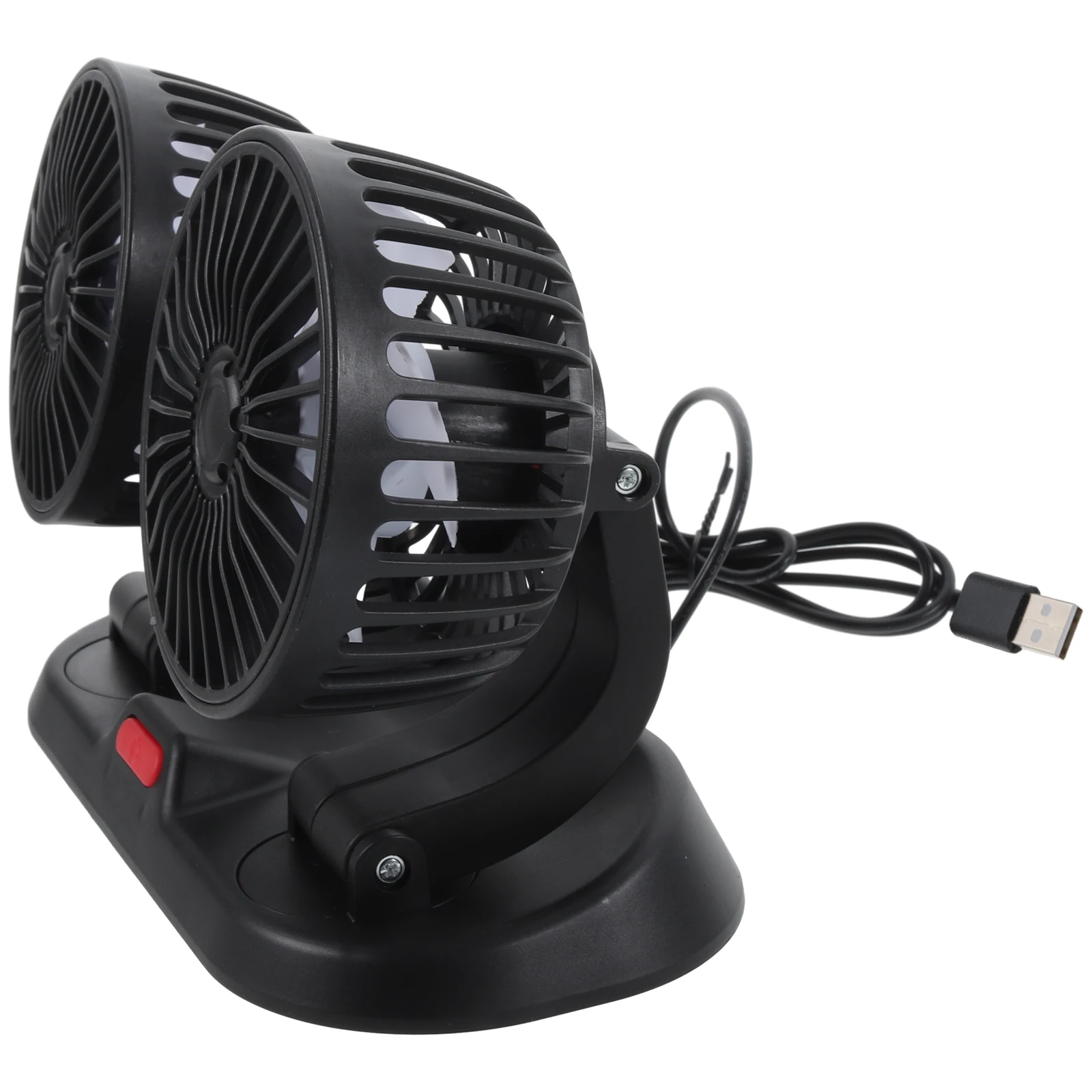 

Dual Head Car Fans for Cars Household Air Circulator Portable -head USB Fan Adjustable Cooling Fan for Car Truck