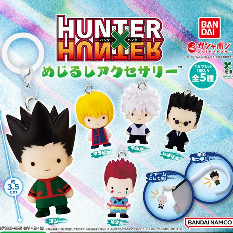 Bandai Hunter X Hunter Mejirushi Accesorio Llavero Gashapon Cápsula Juguete Modelo Figuras de Regalo Coleccionables Adorno