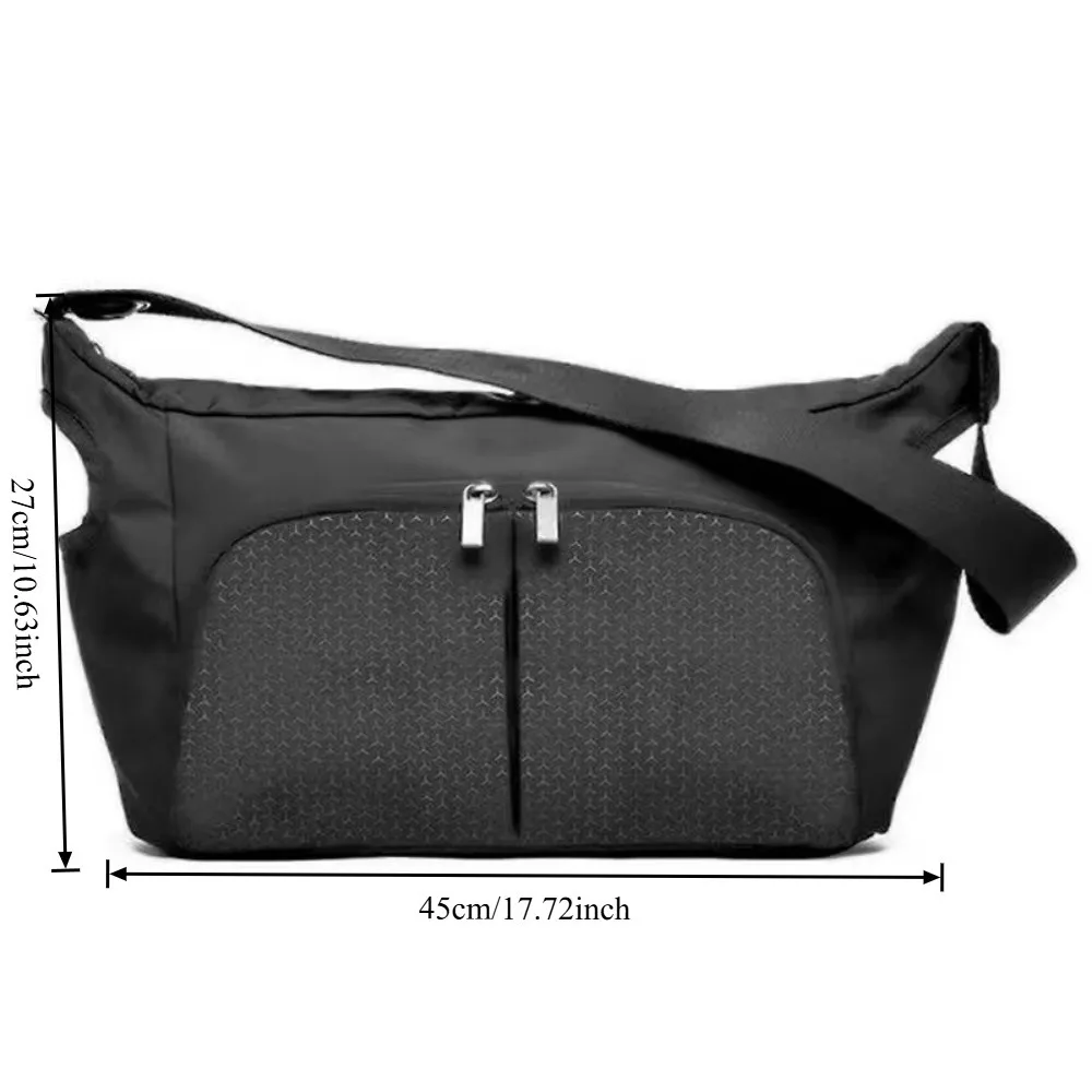 Aufbewahrungstasche für Mama, für Doona Kinderwagenzubehör, tragbare Wickeltasche, kompatibel mit Kinderwagen, schwarze wasserdichte Aufbewahrungstasche