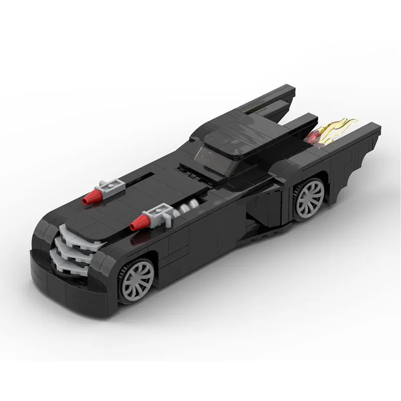 

396-piece small particle building blocks MOC animation series Batmobile model car vehicle gift set