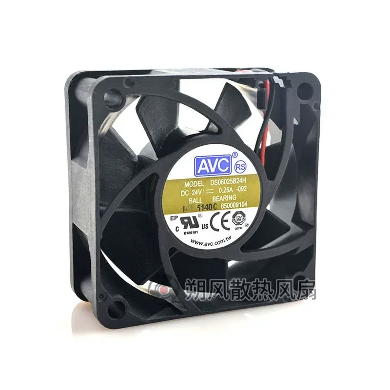 for Original AVC DS06025B24H 6025 24V 0.25A 6CM 2-Wire Inverter Cooling Fan