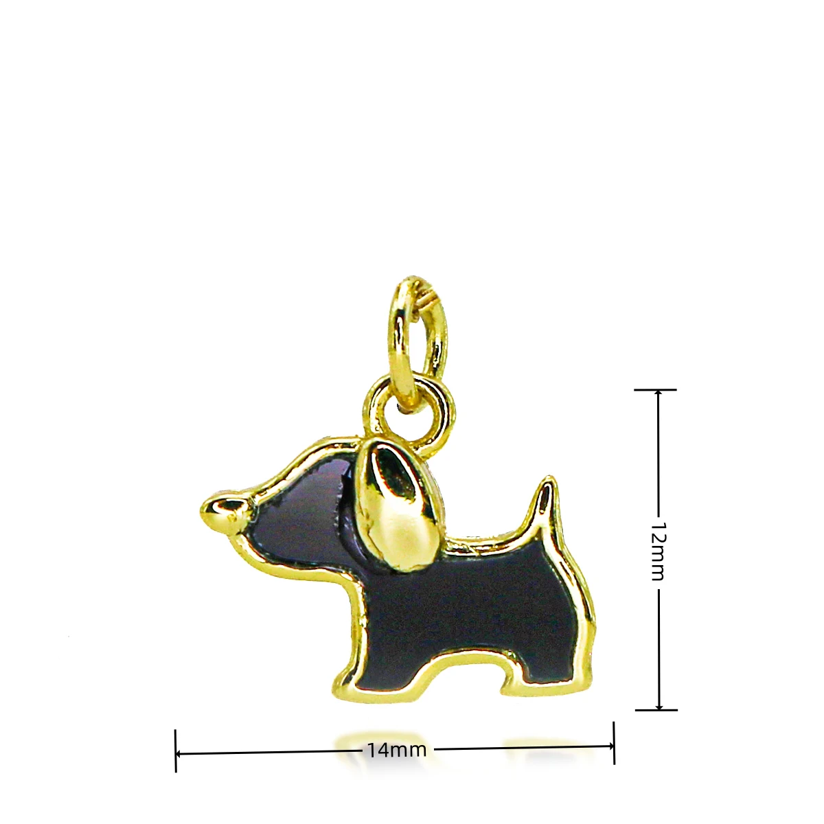 الذهب اللون لطيف جرو سحر ل قلادة أساور أقراط سلسلة الترقوة الأبيض تشيكوسلوفاكيا الكلب الحيوانات قلادة DIY مجوهرات اكسسوارات