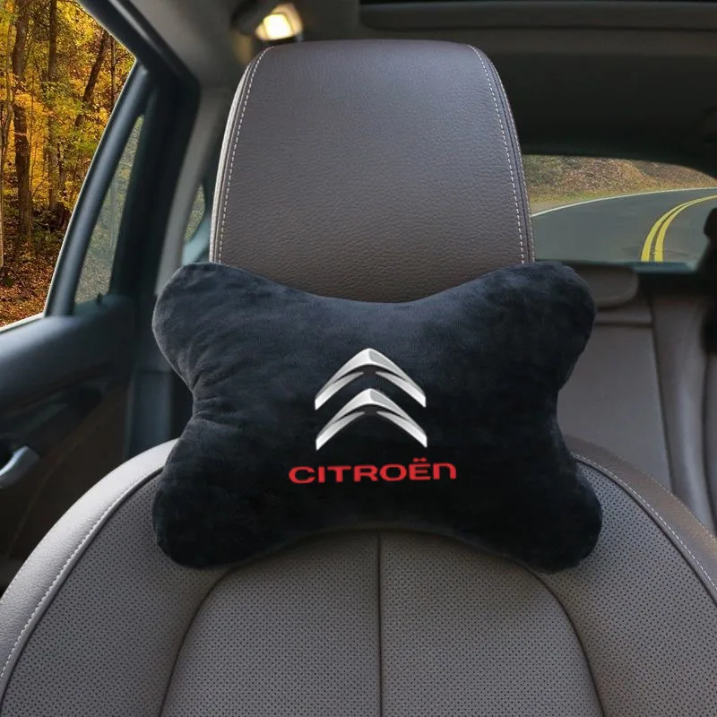 Car Headrest Neck Pillow Seat Belt Shoulder Pad Fit For Citroen C4 C3 C5 C1 C2 Berlingo C-Elysee C4-Picasso C4-Aircross