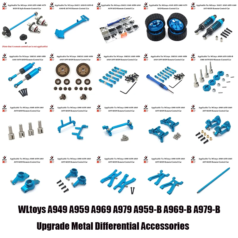 

WLtoys A949 A959 A969 A979 A959-B A969-B A979-B Обновление металлических дифференциалов Аксессуары Автомобильная нижняя часть A959-B-28 Запасные части для радиоуправляемых автомобилей