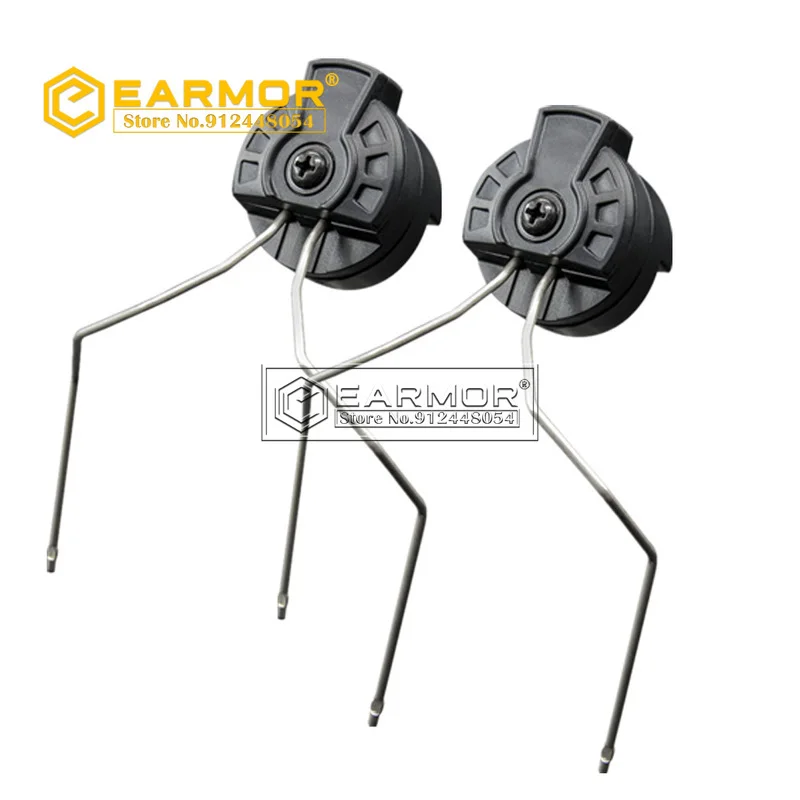 EARMOR M32 MOD4 Tactical Headset & M51 PTT& ARC Rail Adapter One Sets for Fast Helmet ARC Rail Freely Change Head Mounted