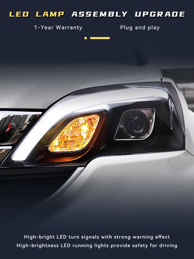 

A Pair of Headlights For Honda CRV 2007-2011 Front Light DRL Head Lamp Vehicle Supplies LED Configure Daylight Car Accessories