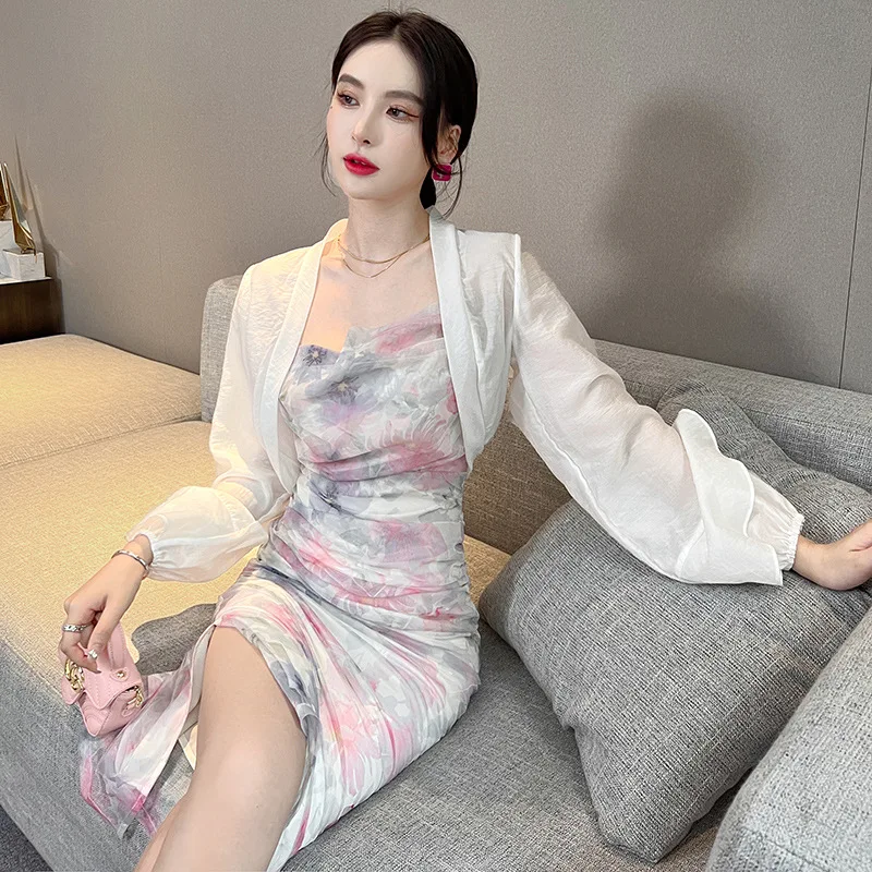 Summer New Cardigan Jacket Women's Foreign Style Ruffle Edge Short Top Light Outdoor Sunscreen