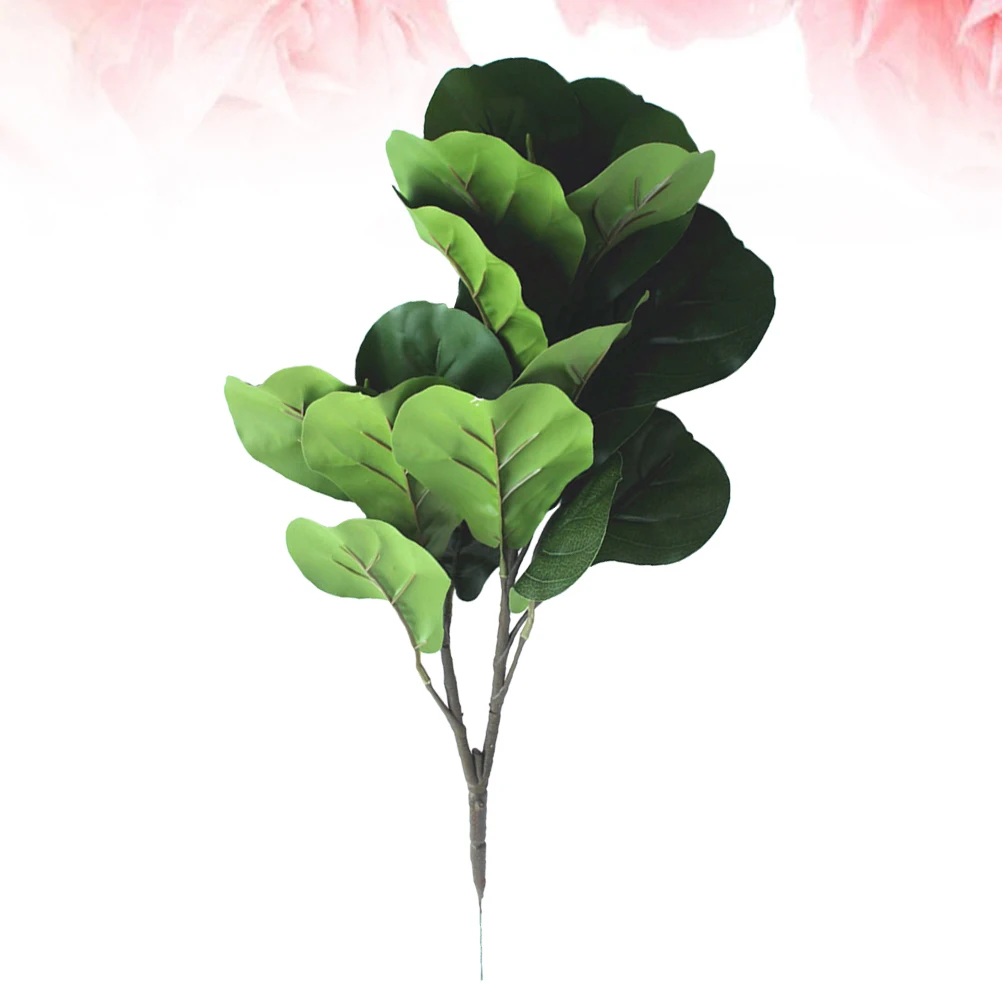 

Artificial Ficus P Hance Plant Branches 2 Split Simulation Decor Greenery EcoFriendly No Odor Practical Bonsai