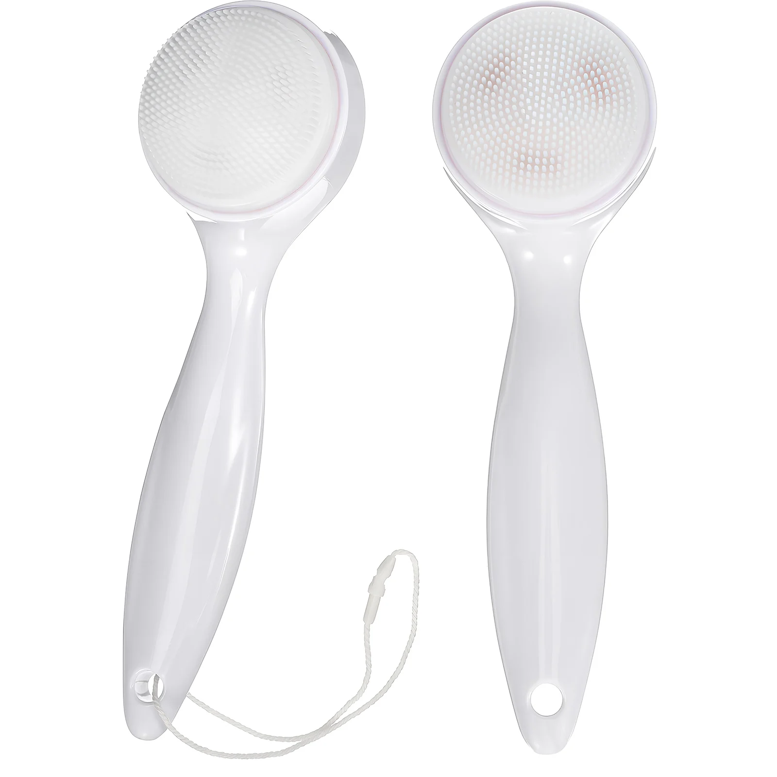 

2 Pcs Cleansing Brush Silicone Exfoliating Scrubber for Shower Skin Silicone Face Scrubber Care Tools H held Cleaners