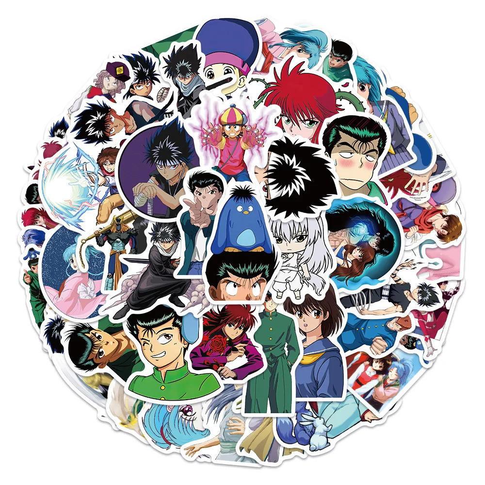 10/30/50/100pcs Classic Anime YuYu Hakusho Stickers Yuusuke Urameshi Cartoon Sticker DIY Guitar Diary Phone Cool Graffiti Decals