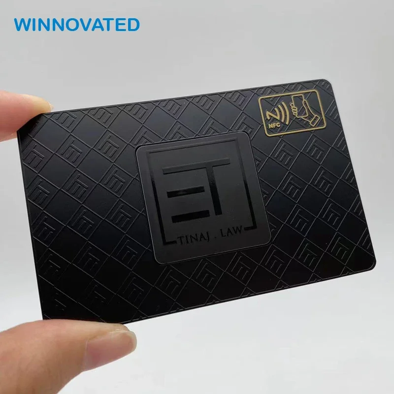 Contactless ID IC Smart RFID Chip NFC Metal Business Card
