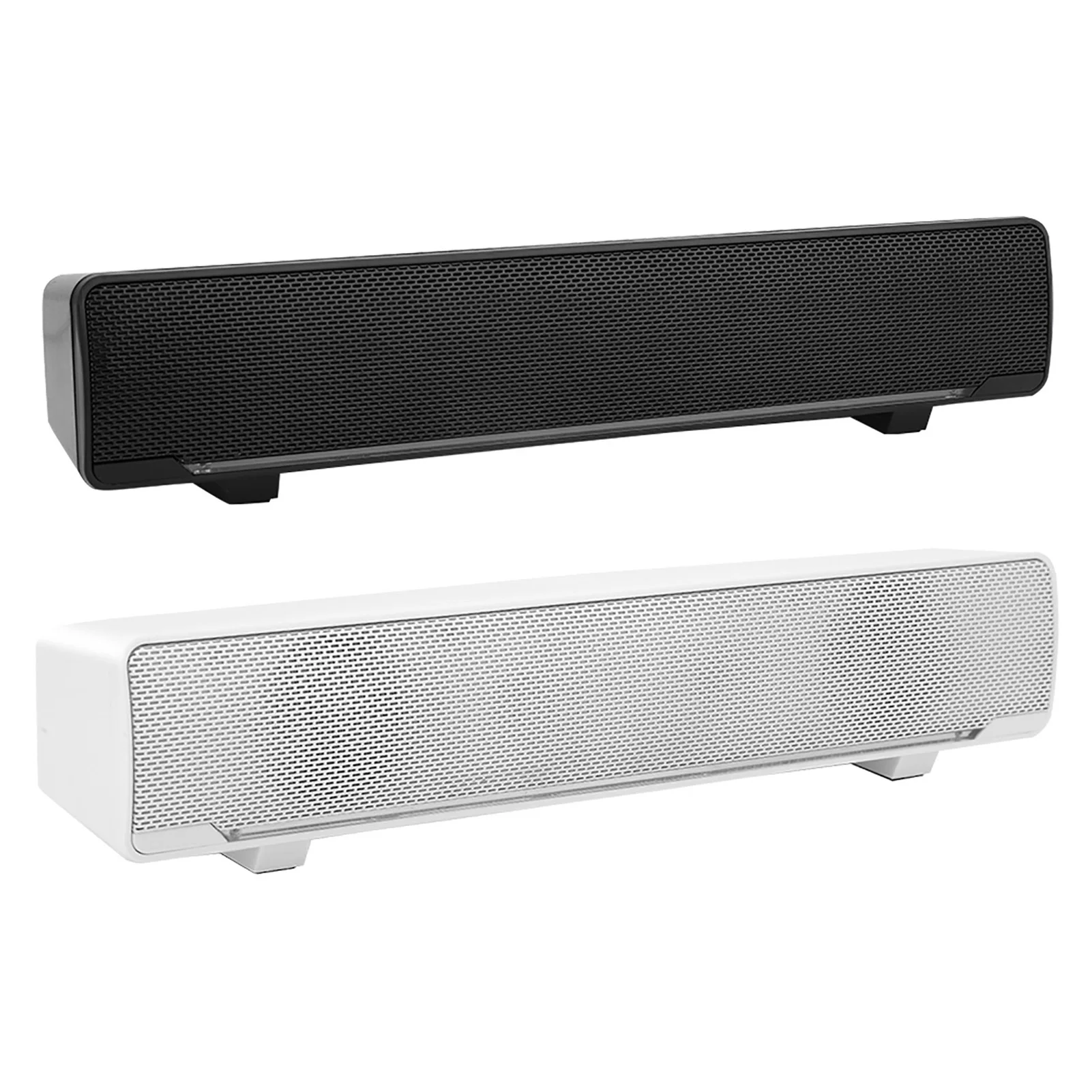Universal USB Wired Stereo Soundbar Music Player Bass Surround Sound Box 3.5mm Input Multi-Compatible Speaker for PC Cellphones