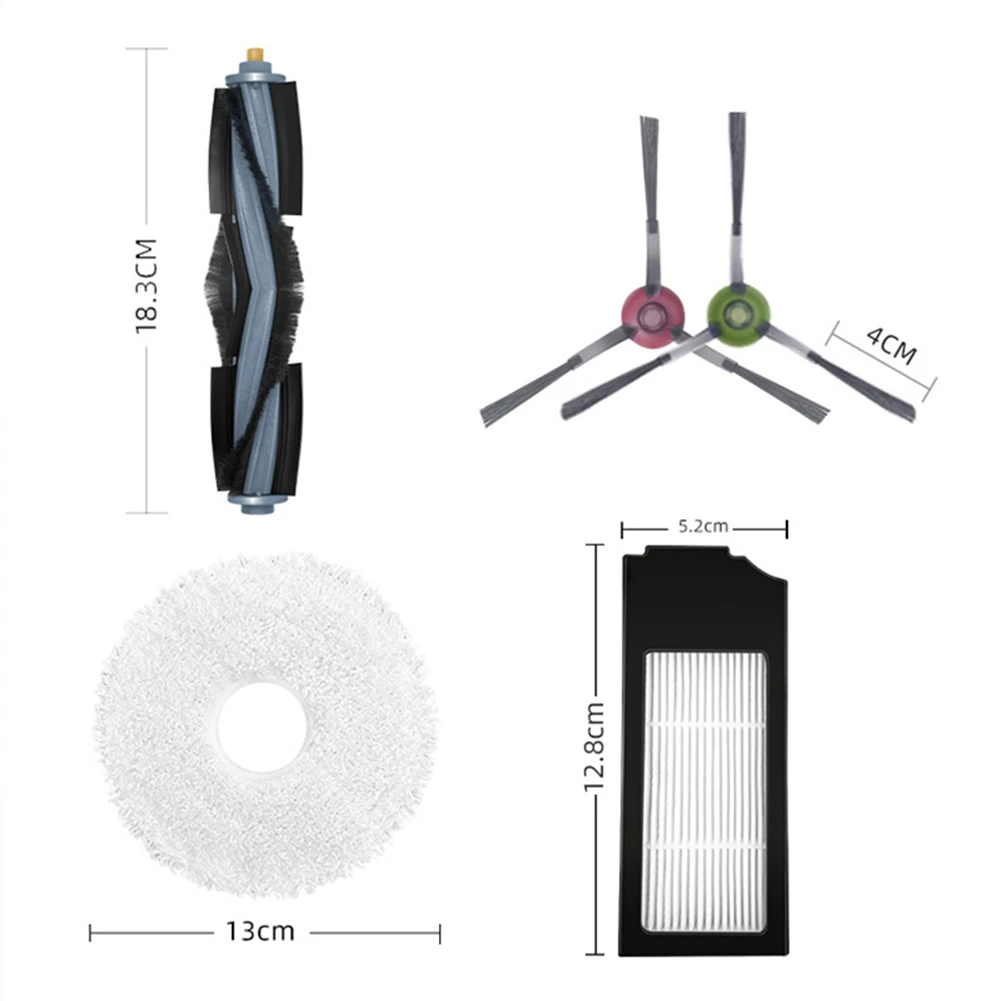 For Ecovacs Deebot X1 Omni / Turbo Dust Bag Main Brush Kit HEPA Filter Mop Cleaning Cloth Vacuum Cleaner Accessories