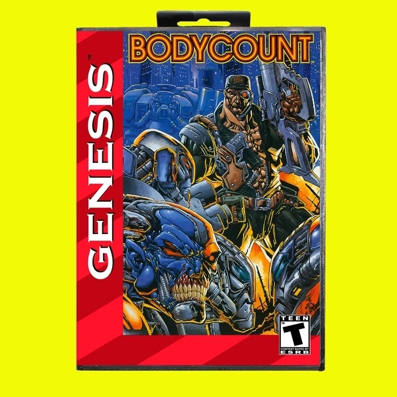 

Bodycount NTSC MD Game Card 16 Bit USA Cover for Sega Megadrive Genesis Video Game Console Cartridge