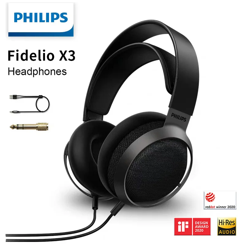 PHILIPS Fidelio X3ハイレゾオーディオ フラッグシップモデル13 Free Shipping! Philips Fidelio X3 Hi-Res Certified Wired Over-Ear
