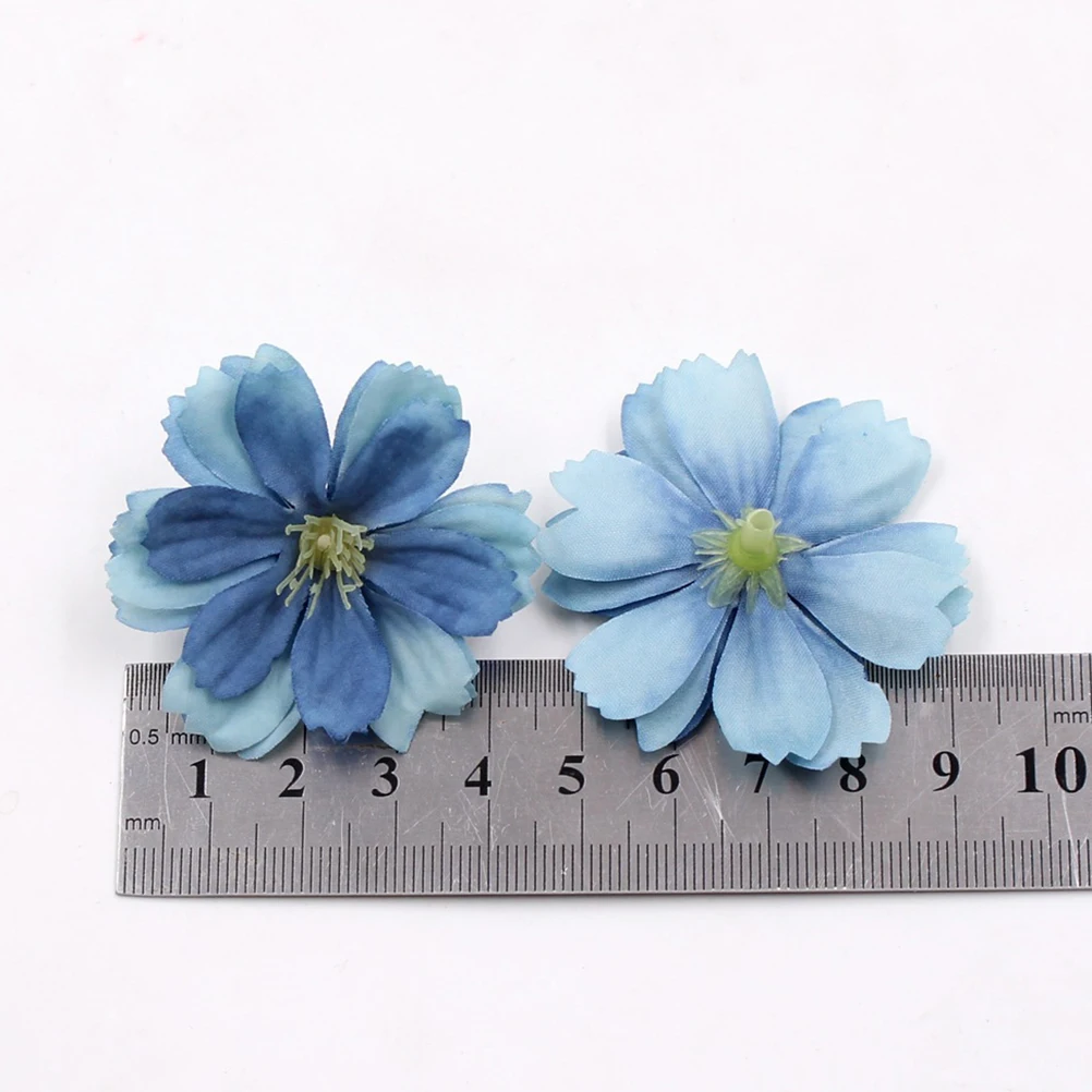 

50Pcs Simulation Plum Blossoms DIY Flower Stickers Decorative Adornments Handcrafted Crafts Supplies Party Decor