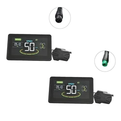 H6C Electric Bike LCD Display Meter 24V-60V E Scooter LCD Panel Color Screen With USB UART For Electric Bike Parts (6PIN)