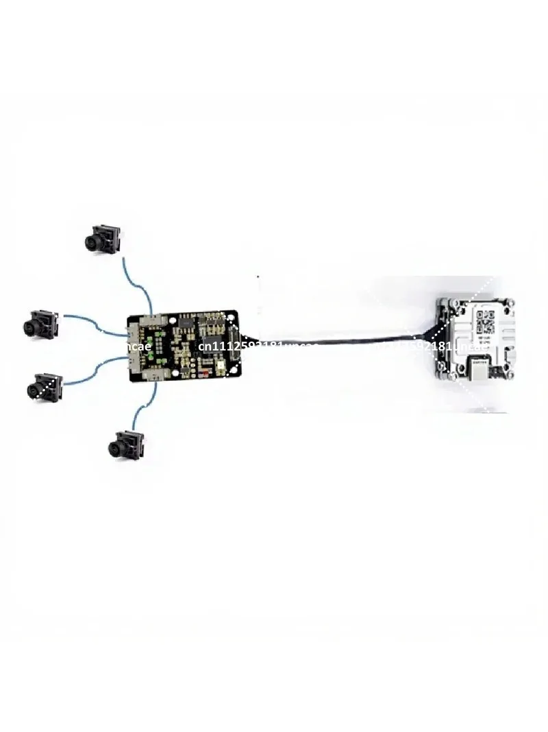 4-Channel Analog-to-Digital Video Converter Module for FPV Drone, CVBS Signal Support, HD System Board