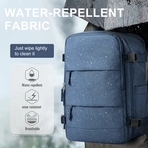 حقيبة ظهر للسفر طائرة لمسافات قصيرة Ryanair حقيبة مقصورة 40x20x25 حقيبة ظهر للنساء والرجال حقيبة مدرسية ترفيهية لحقائب اليد للكمبيوتر المحمول أفضل 12 مقصورة حقيبة ظهر مبيعا - رقم 7