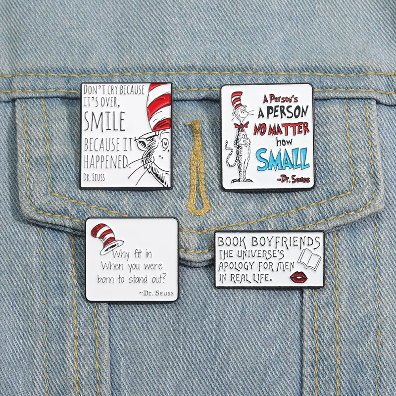 Trend Letter Cartoon Brooch Flower Heart Anxiety Yes No Pill Blood Bag Sofa Lavender Where Can I Go Badge Punk Pins Jewelry Gift