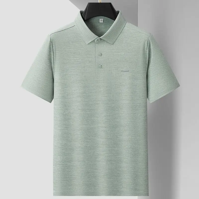 8XL 7XL 6XL 2026 New Summer High End Luxury Polo Shirt Men Tops Skin Friendly Shirts For Man Lapel Loose T-Shirts Male Clothes