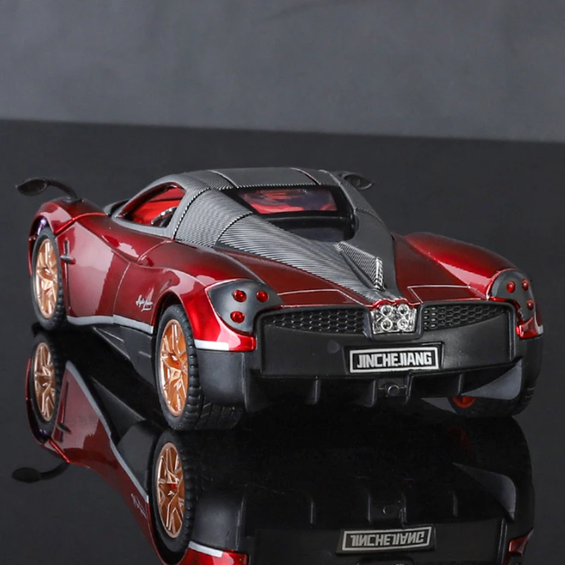 1:32 Huayra BC Luxury Supercar Toy Boy Diecast Alloy Model Metal Auto Gift Fast Furious Rubber Tires Hot High Precision Sound