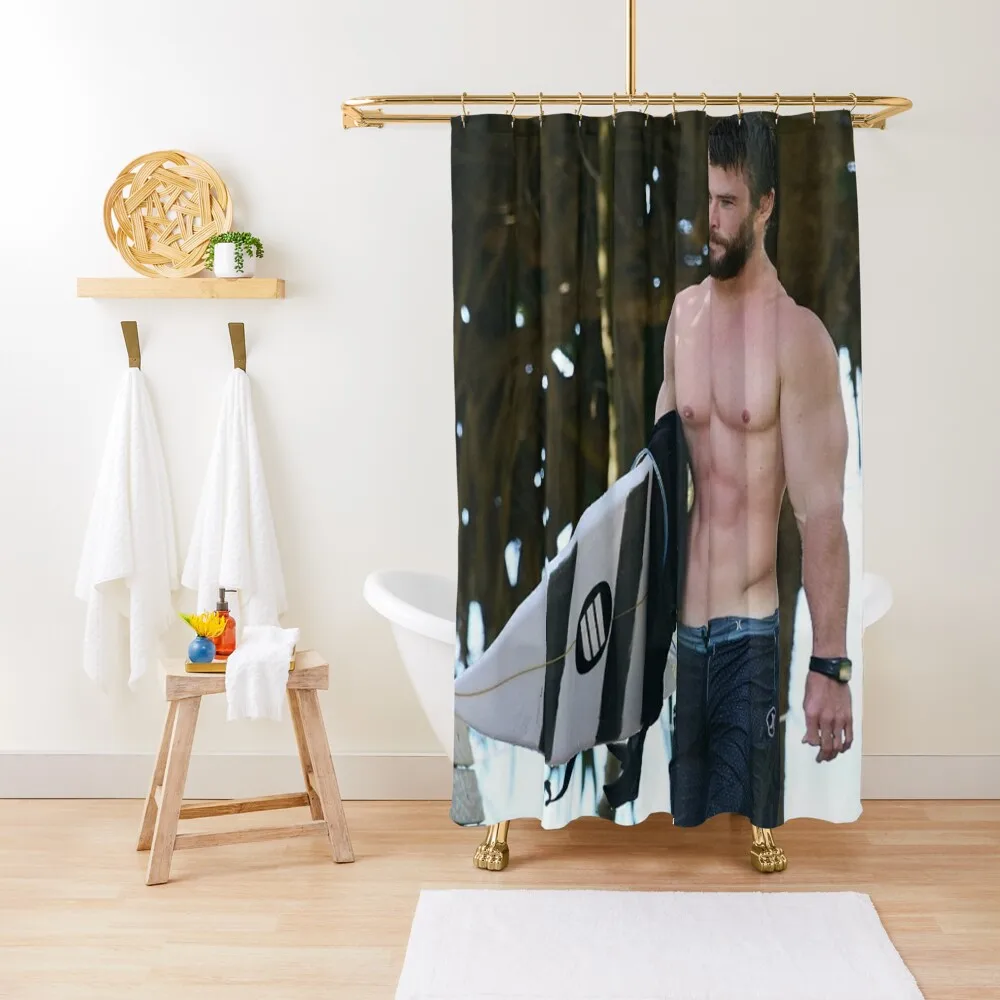 

Wallpaper Hemsworth Handsome Shower Curtain Bathroom For Shower Shower Waterproof Bathroom Fabric Bath Curtain