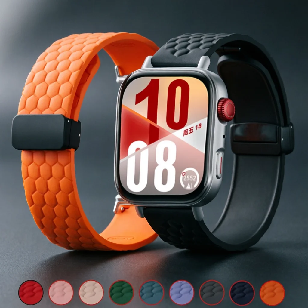 Sport Silicone Strap For Huawei Watch Fit 3 4 4Pro Band Watchband Correa Magnetic Bracelet For Huawei Fit 5 5Pro Accessories