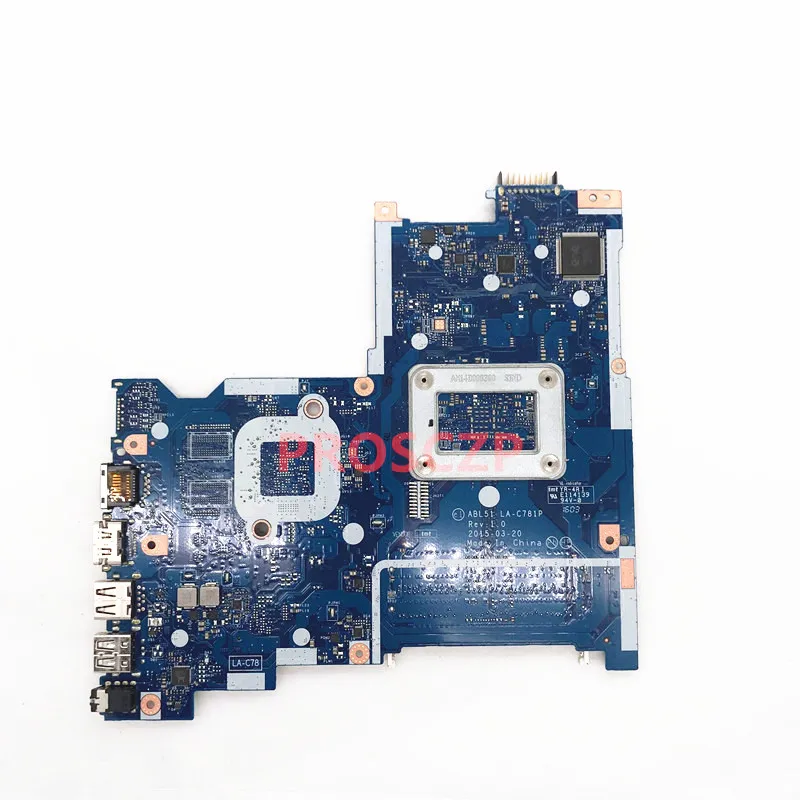 850479-001 850479-501 850479-601 851772-601 For HP 15-AF Laptop Motherboard ABL51 LA-C781P W/ E2-6110 CPU 100% Fully Tested Good