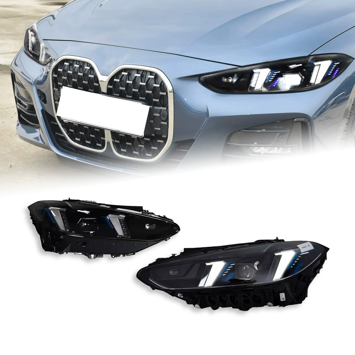 

Светодиодная фара в сборе для BMW 4 серии G22 G82 21-23, модифицированный новый стиль, передняя фара, объектив DRL с динамическим указателем поворота