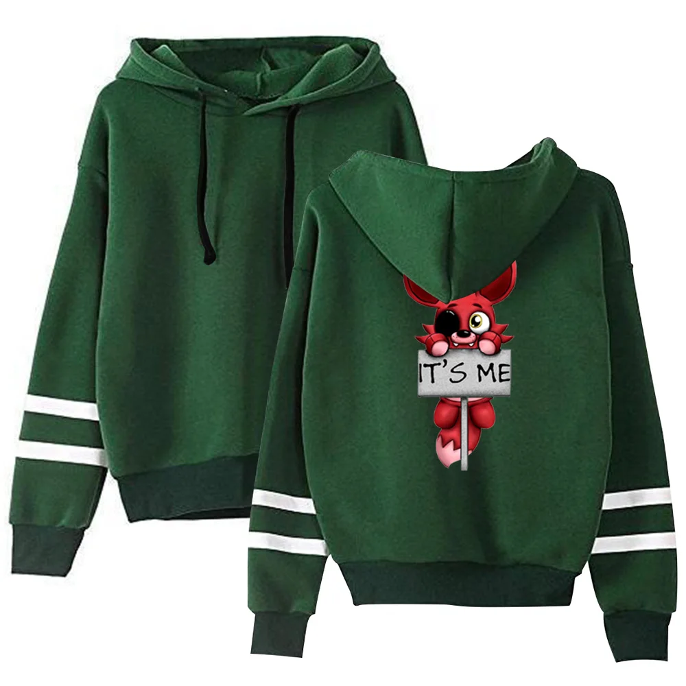 It\'s me Kawaii Five Nights at FNAF Plush Foxy Hoodies Man Women Streetwear Autumn Boys Girls Hoodie Sweatshirt Fleece Tops