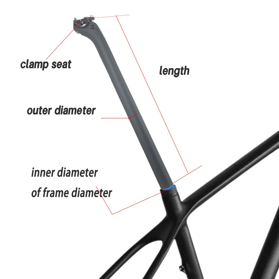 Carbon Seatpost road bike mountain bike bicycle back seat post  offest 20mm 27.2/30.8/31.6mm  400mm bike parts
