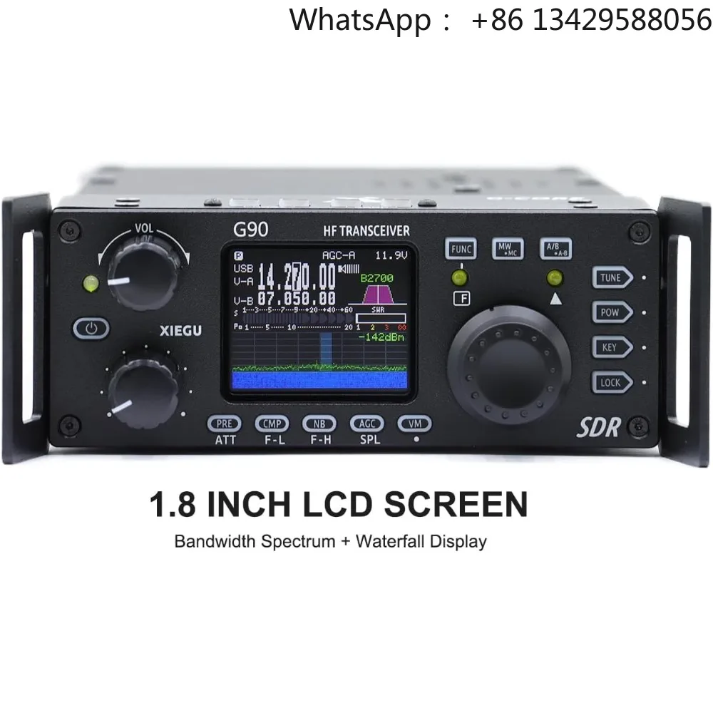 G90 HF Radio SDR Transceiver SSB CW AM with Built in Auto Antenna Tuner