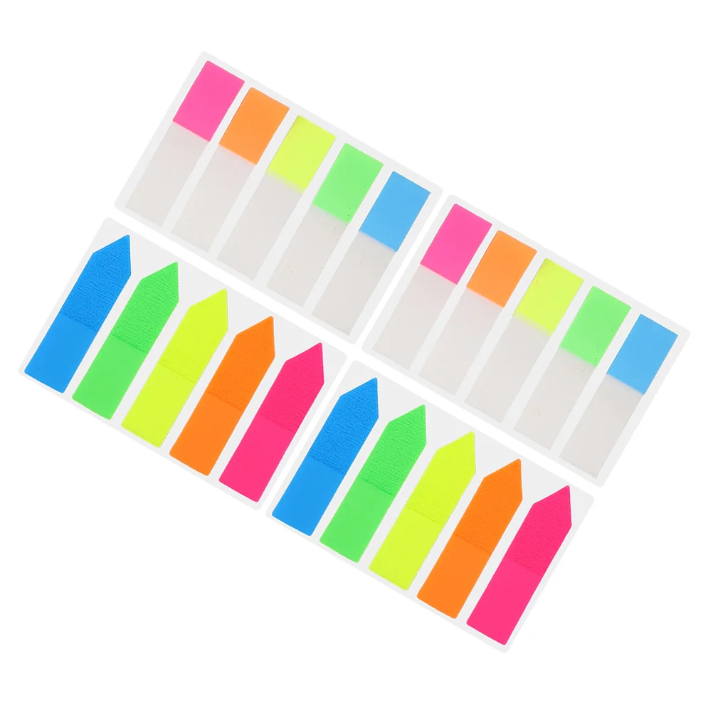 

4 Sets Tag Notepad Page Marker Paper Mat Colorful Stickers Sticky Label Tabs Guiding Tags Nail