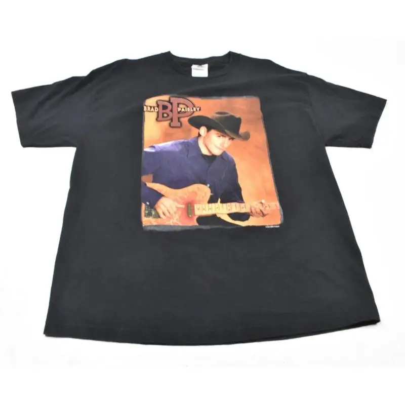 

Винтажная мужская футболка Brad Paisley Tour XL, черная, 2002, двусторонняя