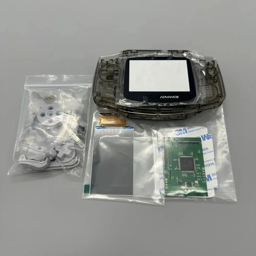 GBA IPS LCD scherm zonder shell-aanpassing, eenvoudig te installeren, 2.9 inch IPS LCD met hoge helderheid en shell-kit voor Gameboy Advance GBA