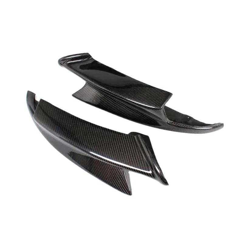 

2 Pcs Real Carbon Fiber Front Bumper Lip Splitters for 3 Series E90 E92 E93 M3 Coupe Sedan 2008-2014 Car Front Splitters