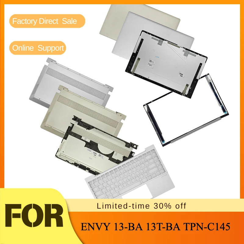 NEW For HP ENVY 13‑BA 13T‑BA TPN‑C145 LCD Screen Top Case/Back Cover/Front Bezel/Palmrest/Lower Bottom Case/Keyboard