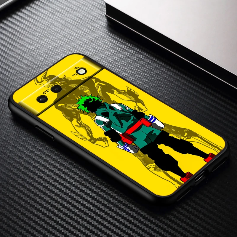 جراب هاتف سيليكون أسود مقاوم للماء ناعم لجوجل بيكسل ، بطلي الأكاديمي ، 9 ، 8 ، 7a ، 7 ، 6 ، 5a ، 5 ، 4 ، 4a ، xl ، 5g