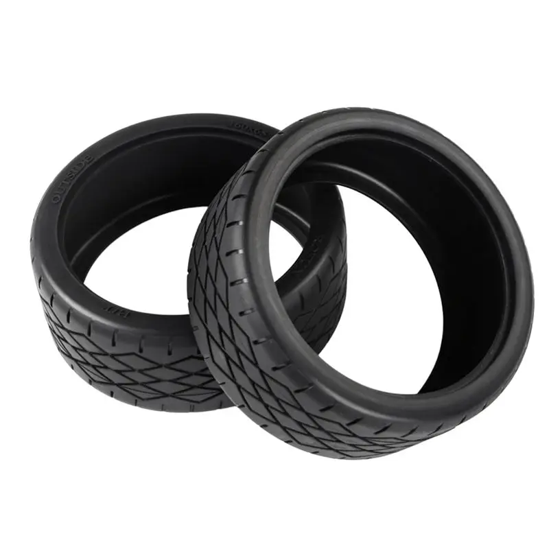 ABUM-4PCS Rubber Wheel Tyre Parts Tires Skin Set For 1/5 Scale Rovan F5 MCD XS-5 Rc Car Parts