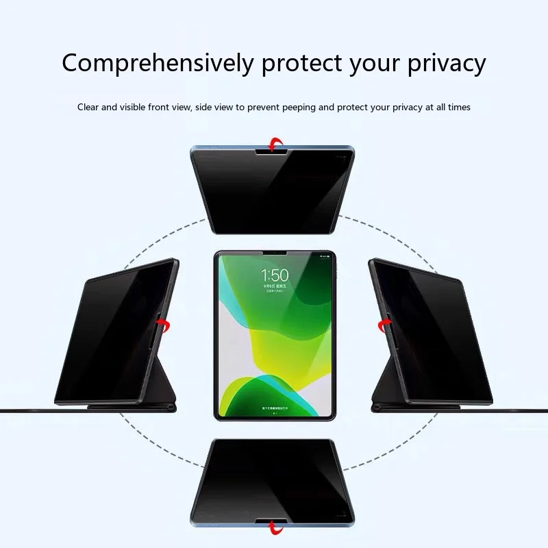 Magnetic Paperfeel Privacy Screen Protector for iPad 7.9-13 Inch Detachable Drawing Film