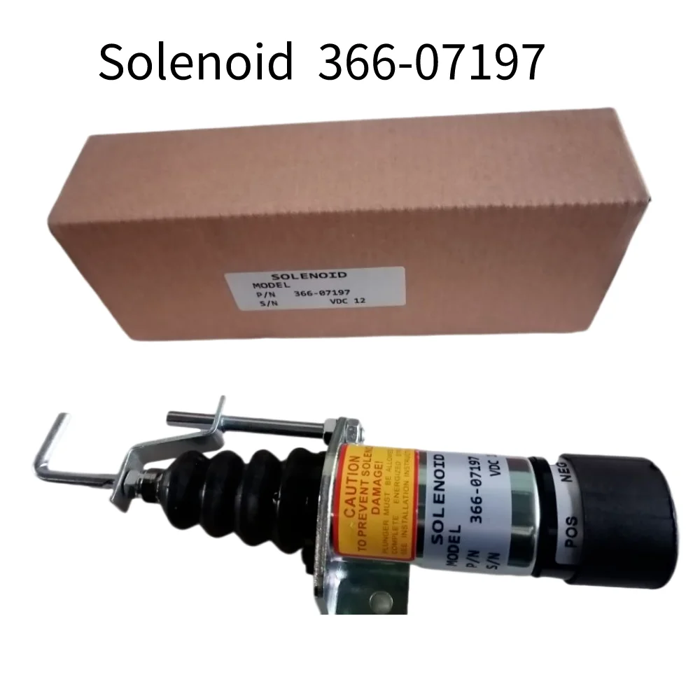 

High Quality 366-07197 Engine Stop Shut Off 12/24V DC Fuel Stop Solenoid Valve SA-3405T 1502-12C7U2B2S1