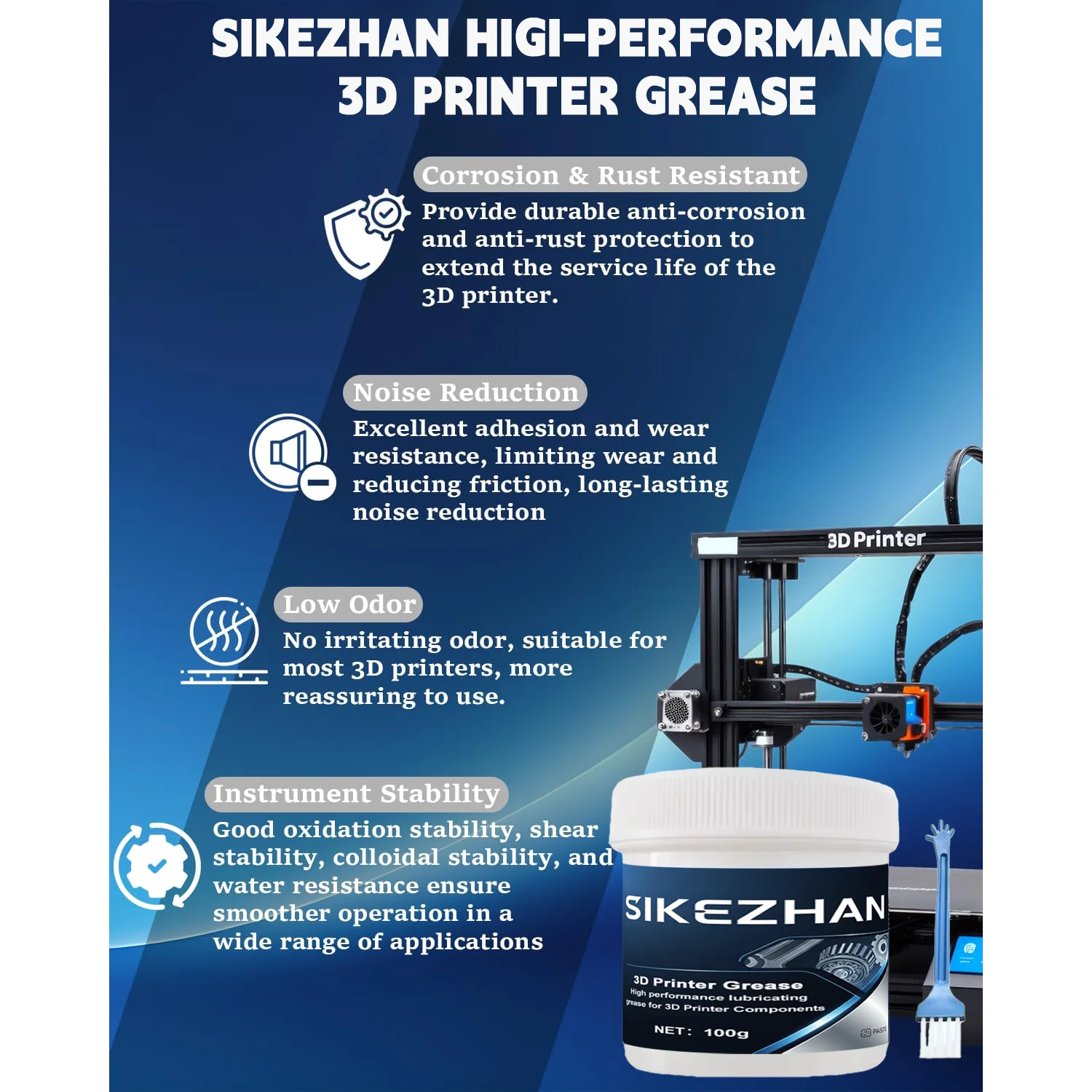 طابعة ثلاثية الأبعاد شحم الليثيوم لآلة الطباعة الرصاص المسمار والعتاد يقلل من الضوضاء باستخدام الحاسب الآلي محوري دليل السكك الحديدية دليل السكك الحديدية المعدنية المحرك السكك الحديدية