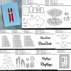New 2025 Simple and basic Cutting Dies Scrapbook Diary Decoration Stencil Embossing Template DIY Greeting Card Handmade
