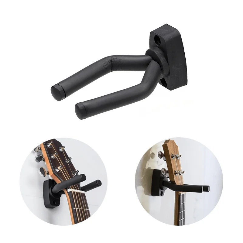 2Pcs Guitar Wall Hook Instrument Display Guitars Metal Sponge Stand Hangers Holder Mount Ukulele Violin Bracket Accessories