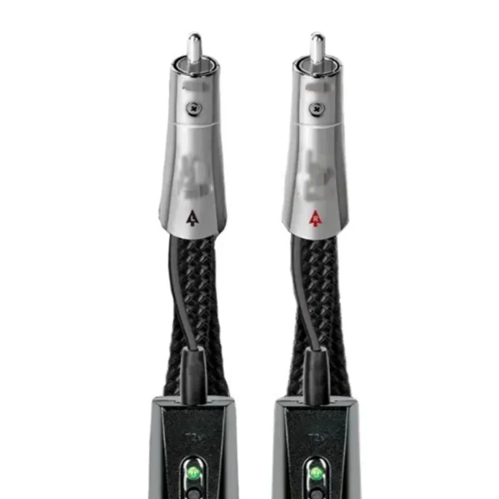 Pair Hi-End Dragon RCA Cable PSS Pure Silver HiFi Audio Interconnect Line with Noise-Dissipation System